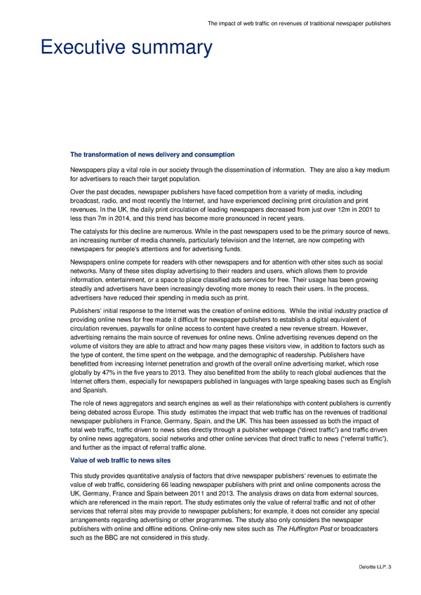 The impact of web traffic on revenues of traditional newspaper publishers - Page 7