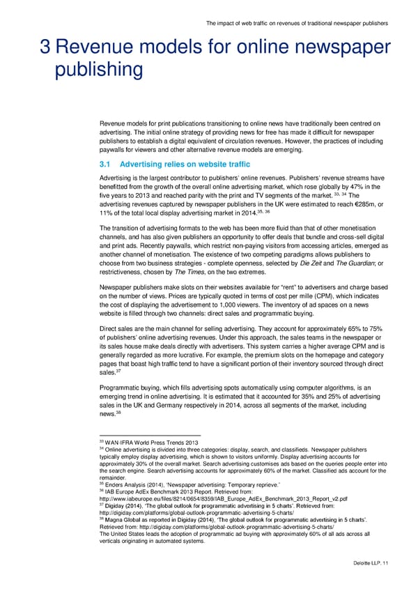 The impact of web traffic on revenues of traditional newspaper publishers - Page 18