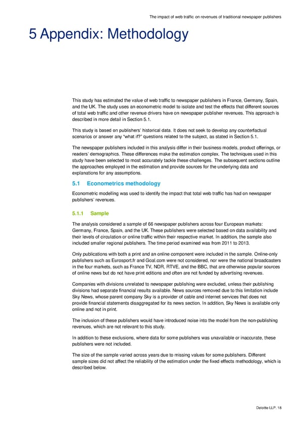 The impact of web traffic on revenues of traditional newspaper publishers - Page 27