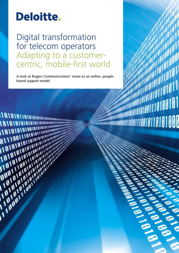 Digital transformation for telecom operators - Page 1