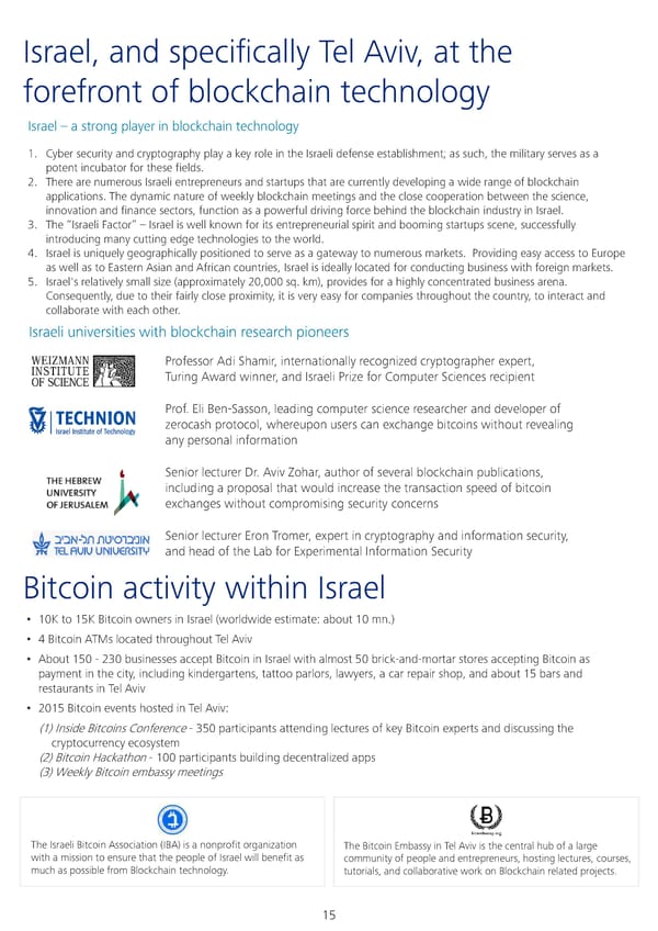 Israel: A Hotspot for Blockchain Innovation - Page 17