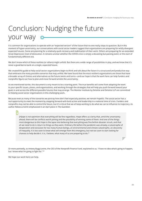 US Deloitte Monitor Institute - Page 23