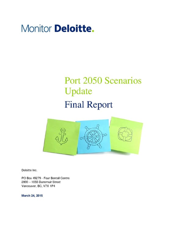 Monitor Deloitte - Final Report - Page 1