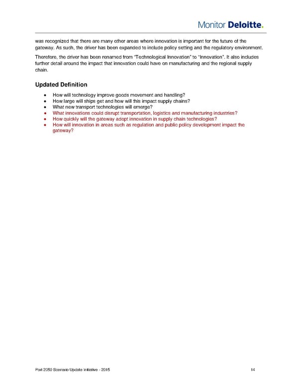 Monitor Deloitte - Final Report - Page 16